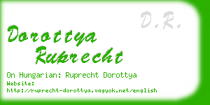 dorottya ruprecht business card